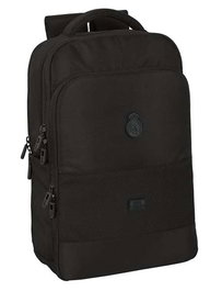 Safta Mochila Portatil Sac à dos Ordinateur Portable 15.6" + Tablet + USB Real Madrid Premium 29 x 44 x 15 cm Noir