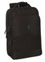Safta Mochila Portatil Sac à dos Ordinateur Portable 15.6" + Tablet + USB Real Madrid Premium 29 x 44 x 15 cm Noir