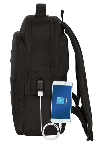Safta Mochila Portatil Sac à dos Ordinateur Portable 15.6" + Tablet + USB Real Madrid Premium 29 x 44 x 15 cm Noir Safta Mochila Portatil Sac à dos Ordinateur Portable 15.6" + Tablet + USB Real Madrid Premium 29 x 44 x 15 cm Noir