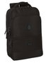 Safta Mochila Portatil Sac à dos Ordinateur Portable 15.6" + Tablet + USB Real Madrid Premium 29 x 44 x 15 cm Noir