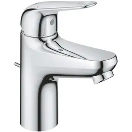 Grohe Mitigeur monocommande lavabo Swift 24316001 chromé Taille S économie d'eau, hauteur standard, système eau potable sans plomb/ nickel