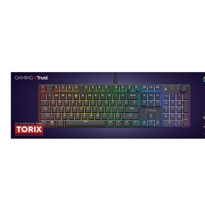 Trust GXT 866 TORIX Clavier mécanique Noir QWERTY US Trust GXT 866 TORIX Clavier mécanique Noir QWERTY US