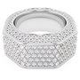 Swarovski Anneau Oct Full Pavé Taille 52 Gris