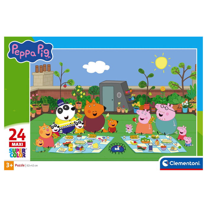 CLEMENTONI Puzzle maxi Peppa Pig 24 pièces