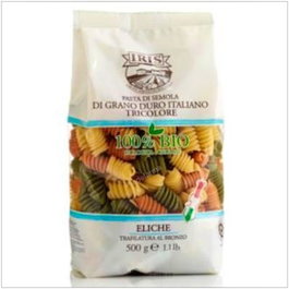 IRIS Hélices de Trigo Duro Tricolor 500g Bio - Pâtes Alimentaires