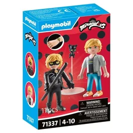 Playmobil 71337 Miraculous - Figurine et Bracelet Adrien / Chat Noir avec Breloques Interchangeables