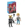 Playmobil 71337 Miraculous - Figurine et Bracelet Adrien / Chat Noir avec Breloques Interchangeables