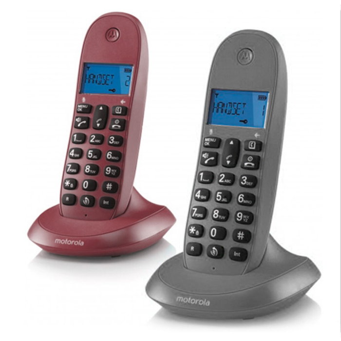 Téléphone Sans Fil Motorola C1002 (2 pcs) Téléphone Sans Fil Motorola C1002 (2 pcs)