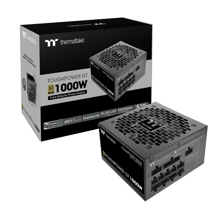 Thermaltake Toughpower GT 1000W 80Plus Gold ATX 3.1 Full modulaire Noir