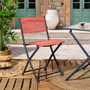 Home Deco Factory Chaise Plegable Elba Terracotta