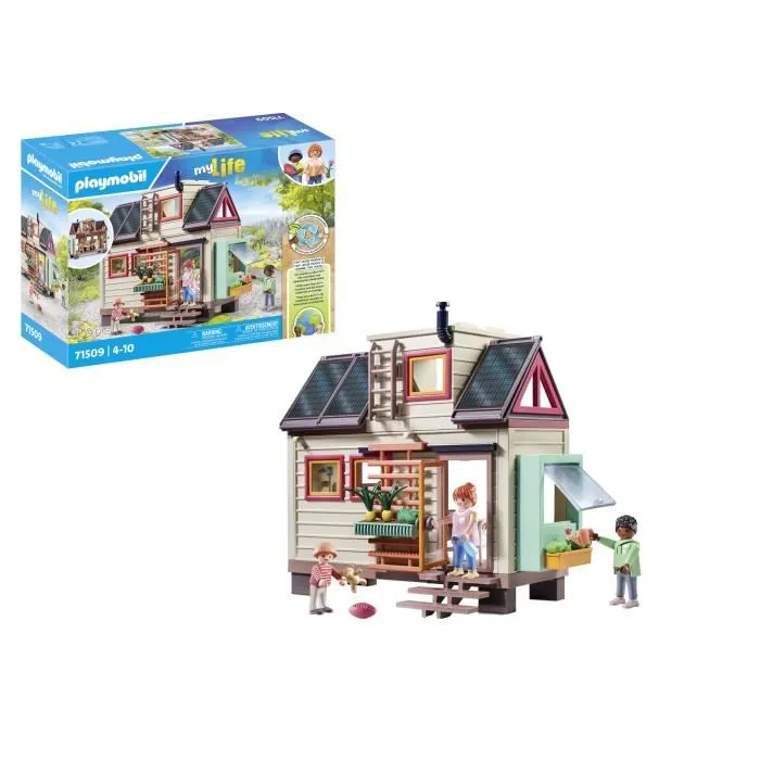 Playmobil 71509 Tiny House La Petite Maison - Ma Maison my Life - Jouet avec Plus de 80% de Matériaux Recyclés ou Biosourcés - Dès 4 Ans