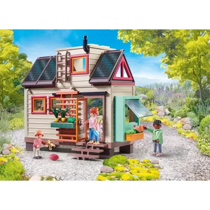 Playmobil 71509 Tiny House La Petite Maison - Ma Maison my Life - Jouet avec Plus de 80% de Matériaux Recyclés ou Biosourcés - Dès 4 Ans
