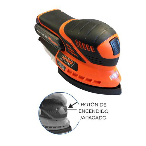 Haukka Ponceuse Mouse 18V Li-Ion 2.0Ah avec 3 abrasifs 140x100