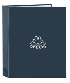 Safta Carpeta F. 4 anillas 35mm - Classeur à anneaux 35mm, dos large Kappa, couleur dark navy, 27x33x6cm