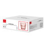 Bormioli Rocco 6 Verres Bas Barshine 30 cL Orange en Verre Trempé Résistant et Écologique, Empilables, Compatibles Micro-ondes et Réfrigérateur