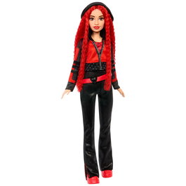MATTEL Disney Descendants Poupée Chanteuse Red Hwt96 - Langues: Anglais, Français, Allemand, Italien, Portugais, Espagnol - Inspirée du film Descendants 4 - À partir de 4 ans