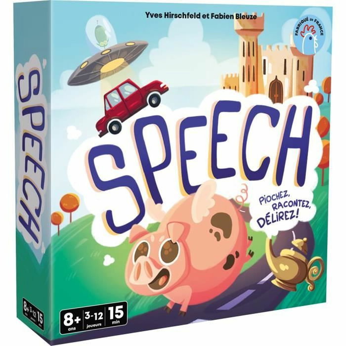 Asmodee Speech - Jeu de société d'ambiance avec 4 modes de jeu Asmodee Speech - Jeu de société d'ambiance avec 4 modes de jeu