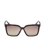 Guess Gafas GU00099 Lunettes de Soleil Polarisées Carrées Femme Havana Verre 55 mm