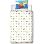 Pokemon Parure de lit Pikachu et ses amis à la plage en microfibre - 1 housse de couette 140 x 200 cm + 1 taie d'oreiller 63 x 63 cm