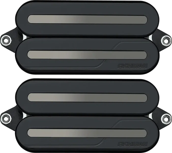 FISHMAN Set de 2 micros humbucker Fluence Modern Open Core Rails - Noir / Black Nickel FISHMAN Set de 2 micros humbucker Fluence Modern Open Core Rails - Noir / Black Nickel