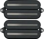 FISHMAN Set de 2 micros humbucker Fluence Modern Open Core Rails - Noir / Black Nickel