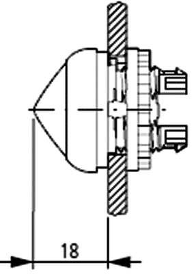 EATON ELECTRIC Lampe de contrôle RMQ-Titan verte 22mm EATON ELECTRIC Lampe de contrôle RMQ-Titan verte 22mm