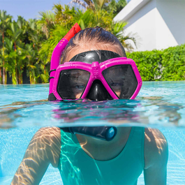 Bestway 24070 Masque et Tubo Junior avec Vanne de Purge pour Enfants +7 Ans Piscine et Plage