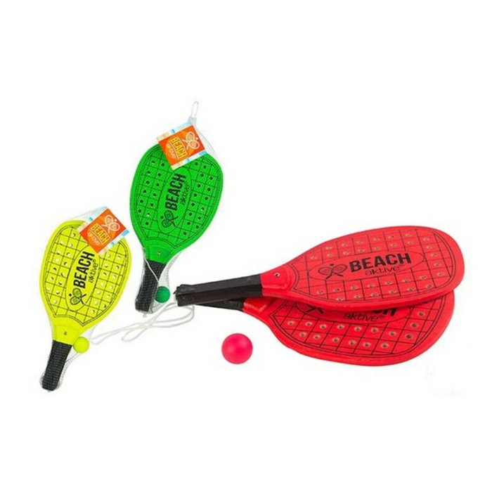Raquettes de Plage avec Balle Colorbaby Vert Orange 20 x 40 x 0,7 cm Raquettes de Plage avec Balle Colorbaby Vert Orange 20 x 40 x 0,7 cm