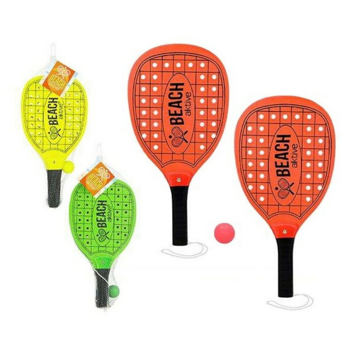 Raquettes de Plage avec Balle Colorbaby Vert Orange 20 x 40 x 0,7 cm Raquettes de Plage avec Balle Colorbaby Vert Orange 20 x 40 x 0,7 cm