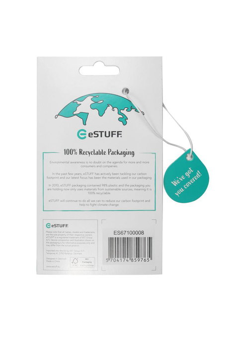 eSTUFF Coque de protection TPU transparente souple pour iPhone 14 Pro Max - Protection complète, compatible QI, mince et légère, accès facile aux ports