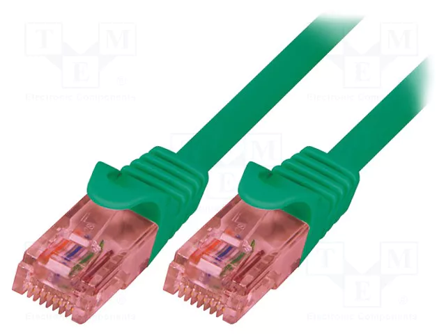 LOGILINK Cordon de raccordement Cat 6 U/UTP 5m RJ45 vert LOGILINK Cordon de raccordement Cat 6 U/UTP 5m RJ45 vert