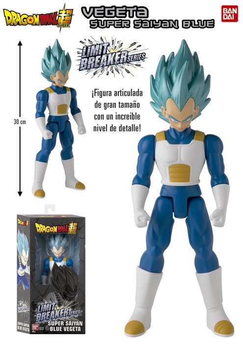 Bandai Figurine Dragon Ball Super - Super Saiyan Vegeta Blue 30 cm