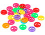 Innspiro Perles en plastique symbole de la paix 16mm x 3,5mm (30 pièces)