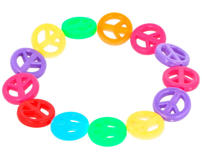Innspiro Perles en plastique symbole de la paix 16mm x 3,5mm (30 pièces) Innspiro Perles en plastique symbole de la paix 16mm x 3,5mm (30 pièces)