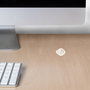 Emuca Lot de 10 interrupteurs à encastrer D21x21, Blanc