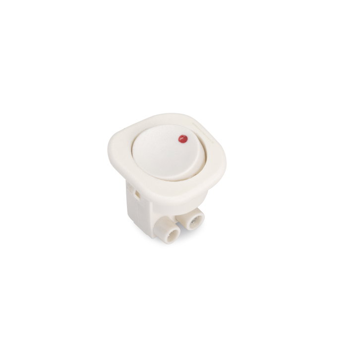 Emuca Lot de 10 interrupteurs à encastrer D21x21, Blanc Emuca Lot de 10 interrupteurs à encastrer D21x21, Blanc