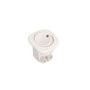 Emuca Lot de 10 interrupteurs à encastrer D21x21, Blanc