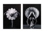 GIFTDECOR Tableau Toile Châssis Ballet Assortis 50x70 cm Gris Noir (Set de 2)