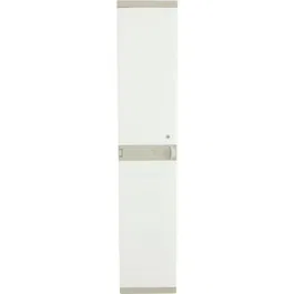 Plastiken Armoire Haut de Garde-robe PLASTIKEN - 1 Porte, 180 x 35 cm - Plastique Blanc - Avec Penderie et 2 Étagères