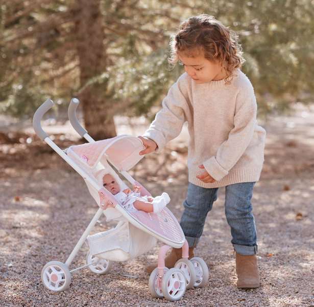 Muñecas Arias Universe - Poussette Canne, Dimensions 29 x 53 x 60 cm, Hauteur guidon 62 cm, Pour Enfant à partir de 3 ans