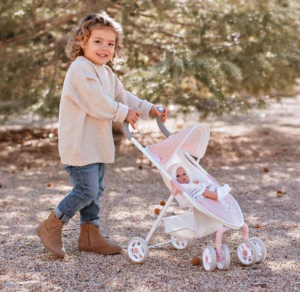 Muñecas Arias Universe - Poussette Canne, Dimensions 29 x 53 x 60 cm, Hauteur guidon 62 cm, Pour Enfant à partir de 3 ans