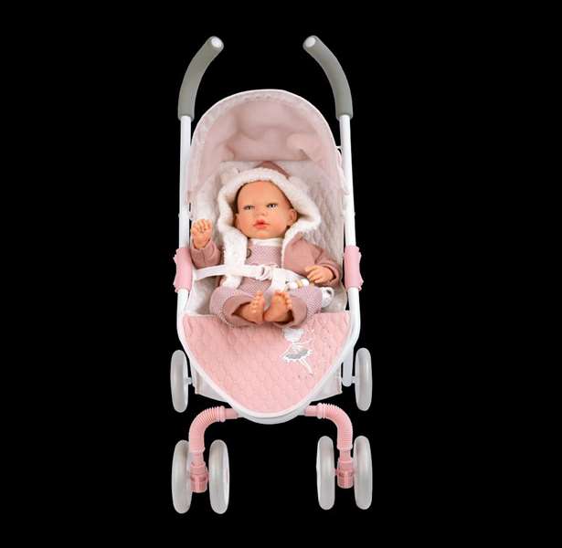 Muñecas Arias Universe - Poussette Canne, Dimensions 29 x 53 x 60 cm, Hauteur guidon 62 cm, Pour Enfant à partir de 3 ans