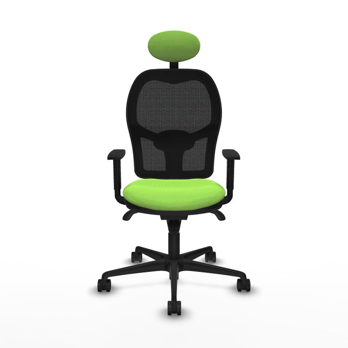 Piqueras y Crespo Chaise de Bureau Jorquera Pistache et Noir