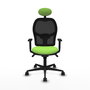 Piqueras y Crespo Chaise de Bureau Jorquera Pistache et Noir