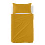 Jeu de draps HappyFriday BASIC KIDS Moutarde Lit de bébé 2 Pièces
