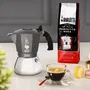 Bialetti Brikka Cafetière Italienne 4 Tasses Induction et Tous Feux, Aluminium Gris