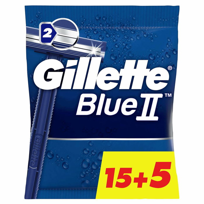 Gillette Blue II Rasoirs Jetables 20 Unités Gillette Blue II Rasoirs Jetables 20 Unités