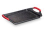 Kinvara Plateau de cuisson en aluminium moulé 34 x 26 cm, compatible induction, noir/blanc/rouge (Set de 6)