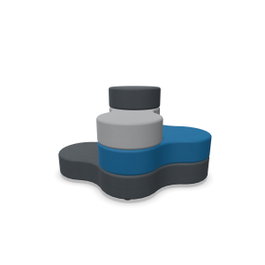Nowy Styl Pouf convertible 2SX3066 Bleu