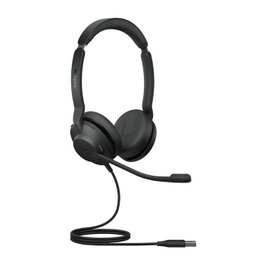 Jabra Evolve2 30 - Casque micro USB-A/USC-C filaire supra-auriculaire pour téléphonie avec réduction de bruit passive, plug-and-play, 2 ans garantie